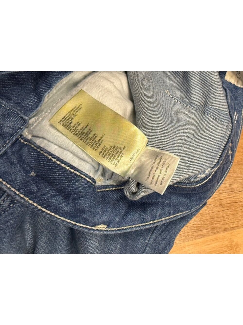 Pilcro Tower Flare Jeans Size 24 Mid-Rise Wide Leg Blue Denim Anthropologie - Picture 7 of 10